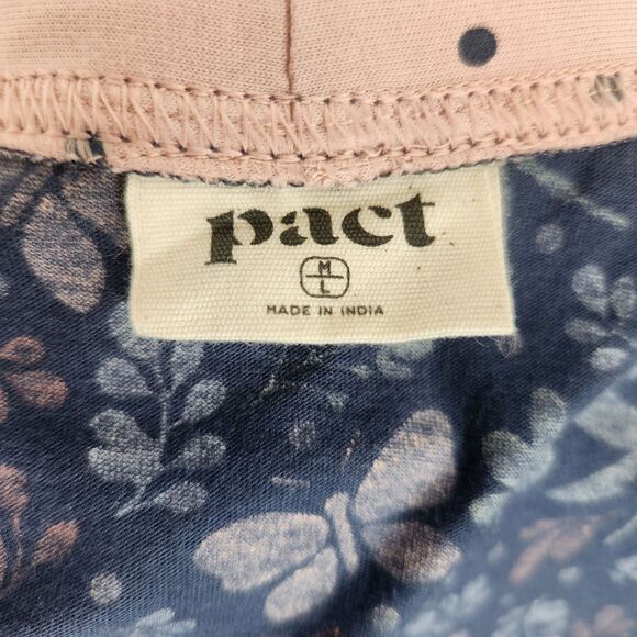 Pact Organic Cotton Robe-M/L-Bufferfly/Dragonfly/Floral-No Belt-Cottagecore - Picture 10 of 12